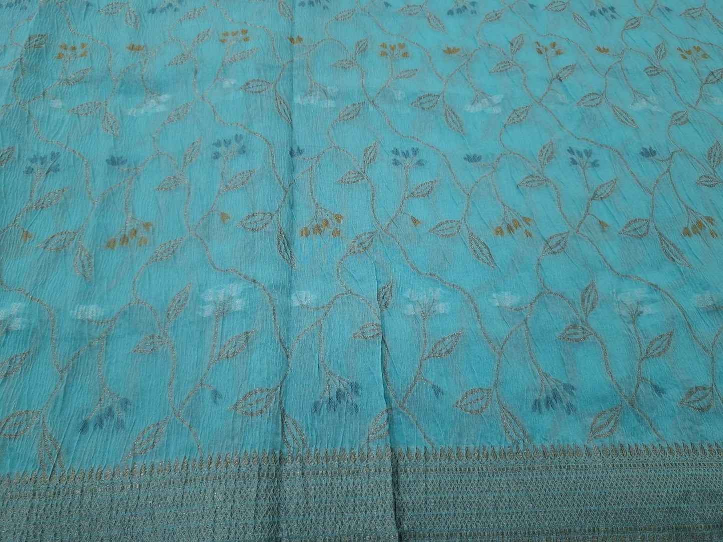 ocean blue pink crush saree 101
