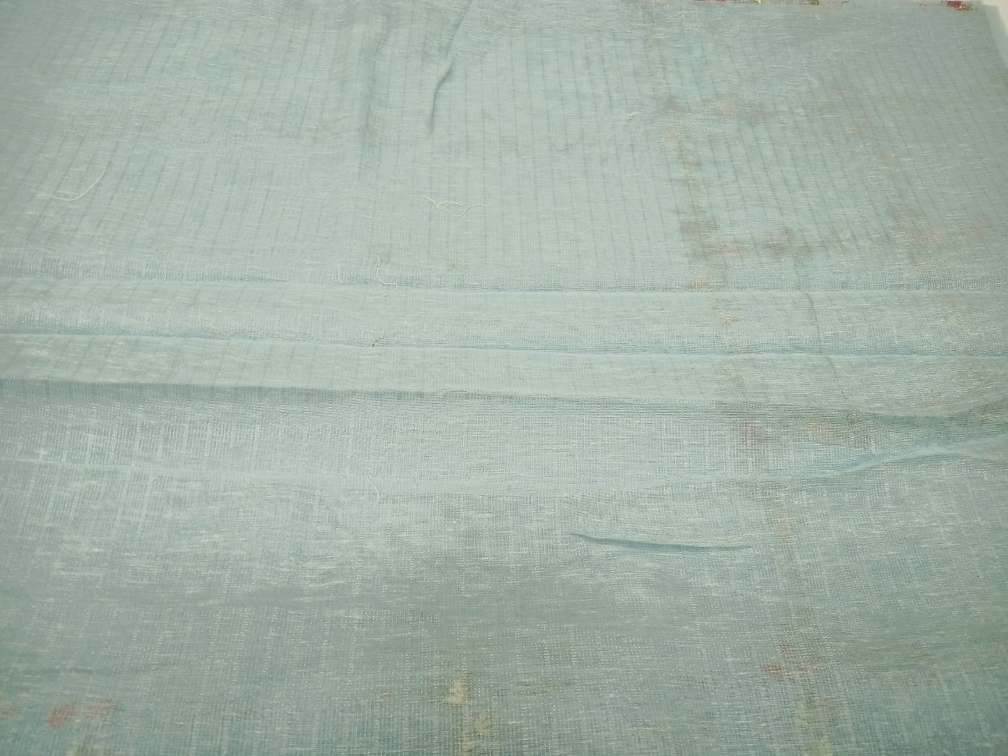 blue semi kota saree