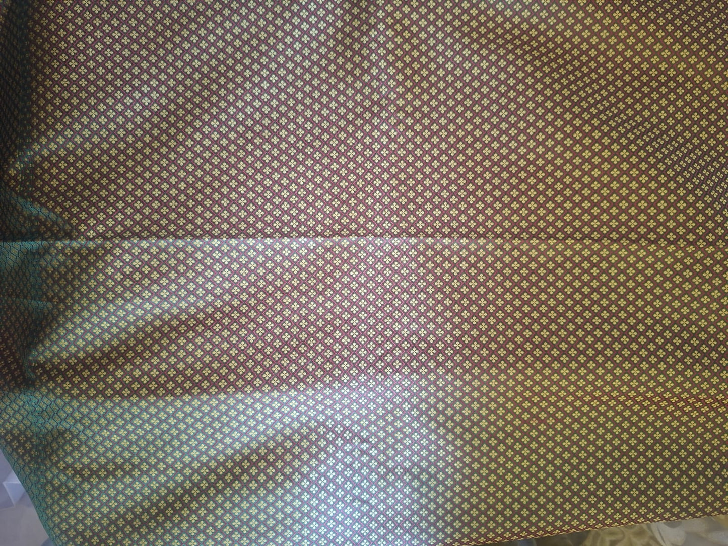 Dark green floral pashimna saree