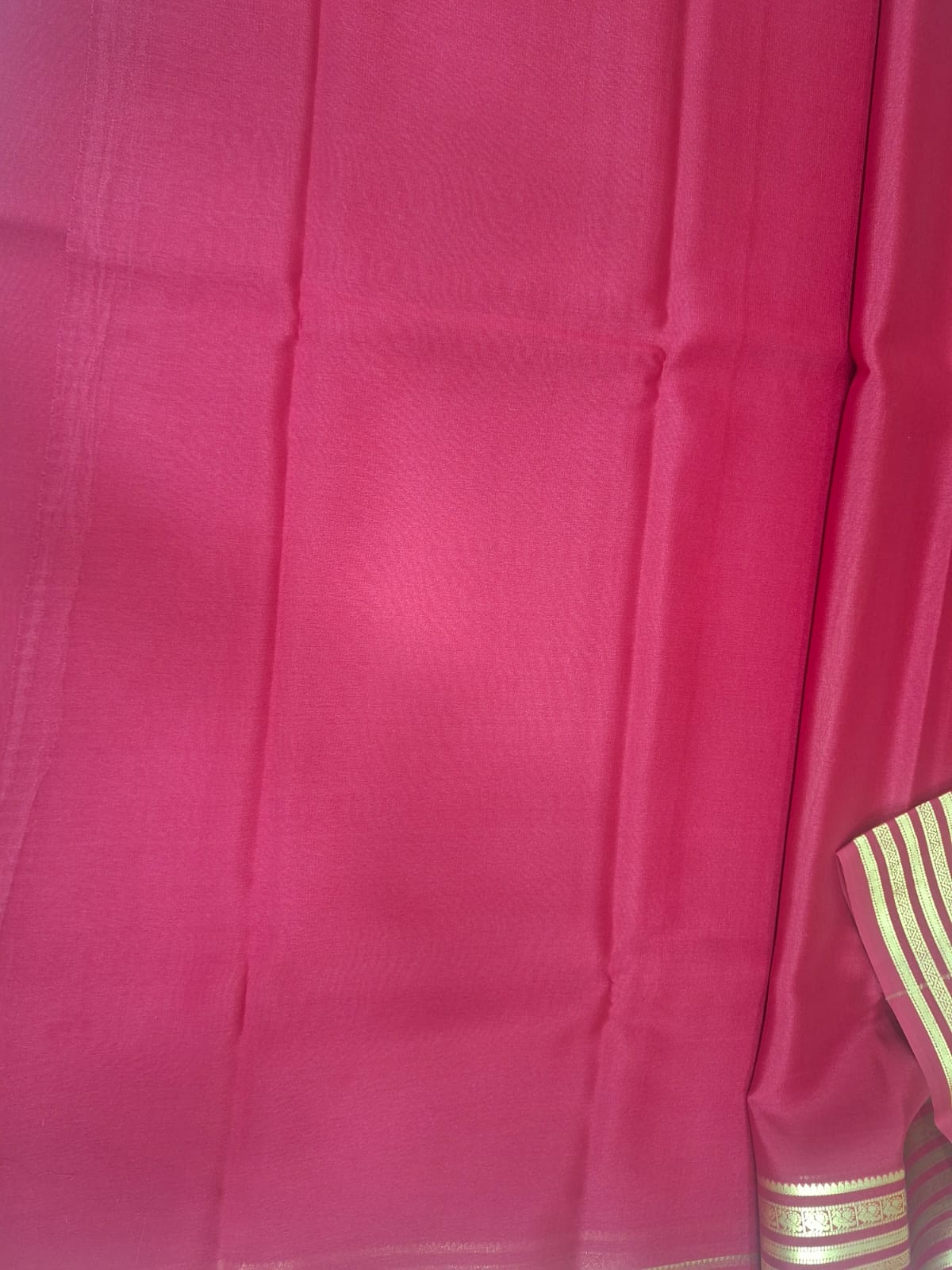 red pure mysore silk saree