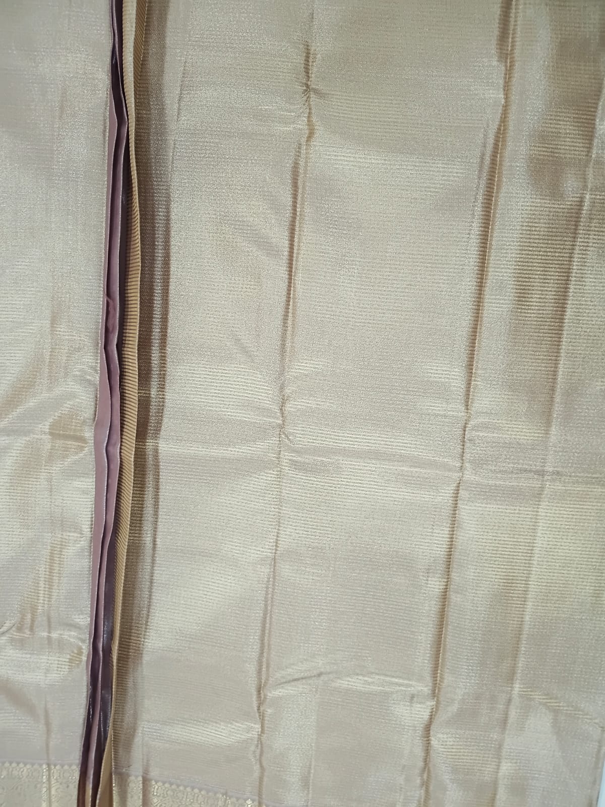 lavender light with line semi silk saree