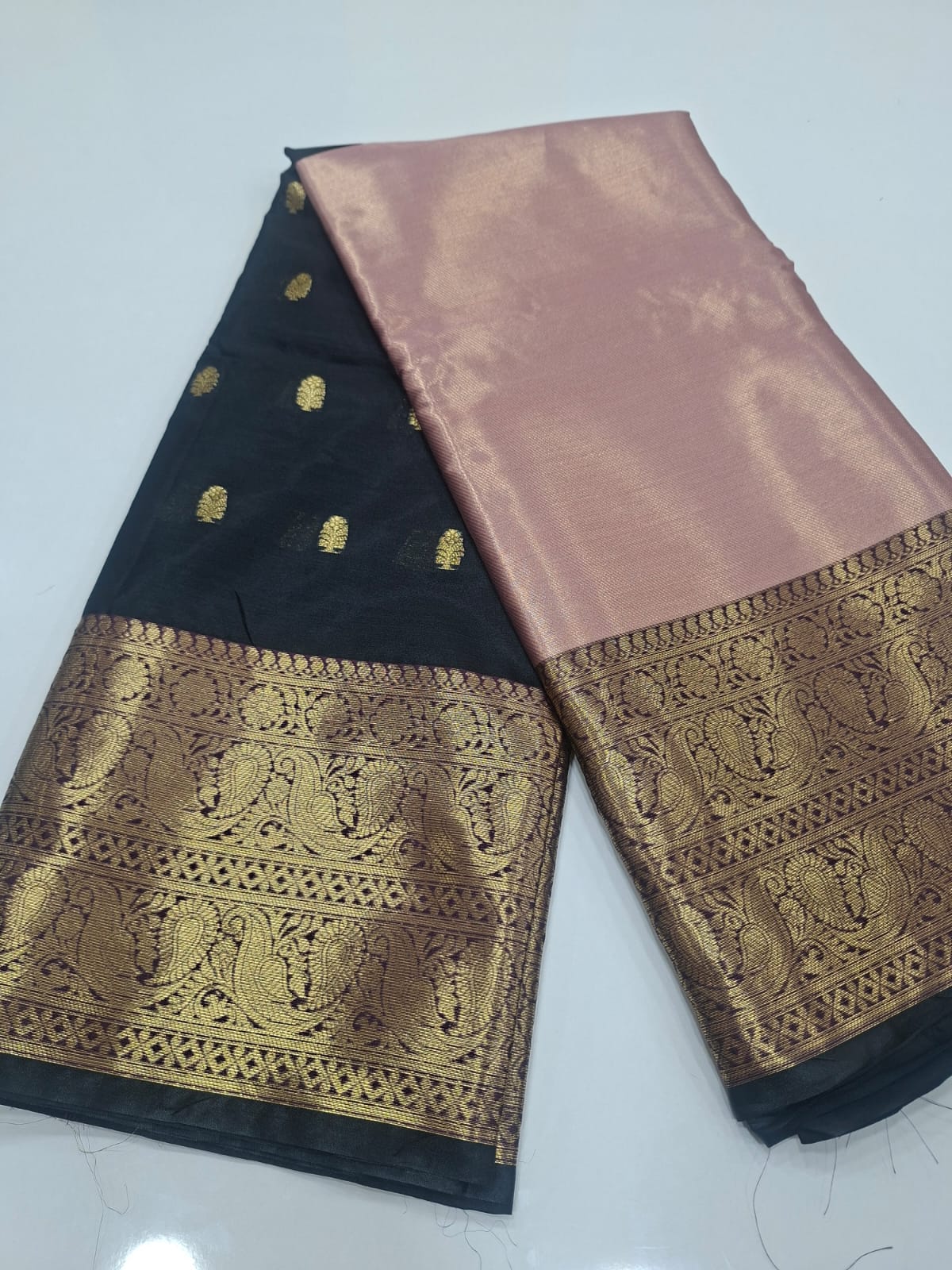 banarasi half and half soft silk saree 101