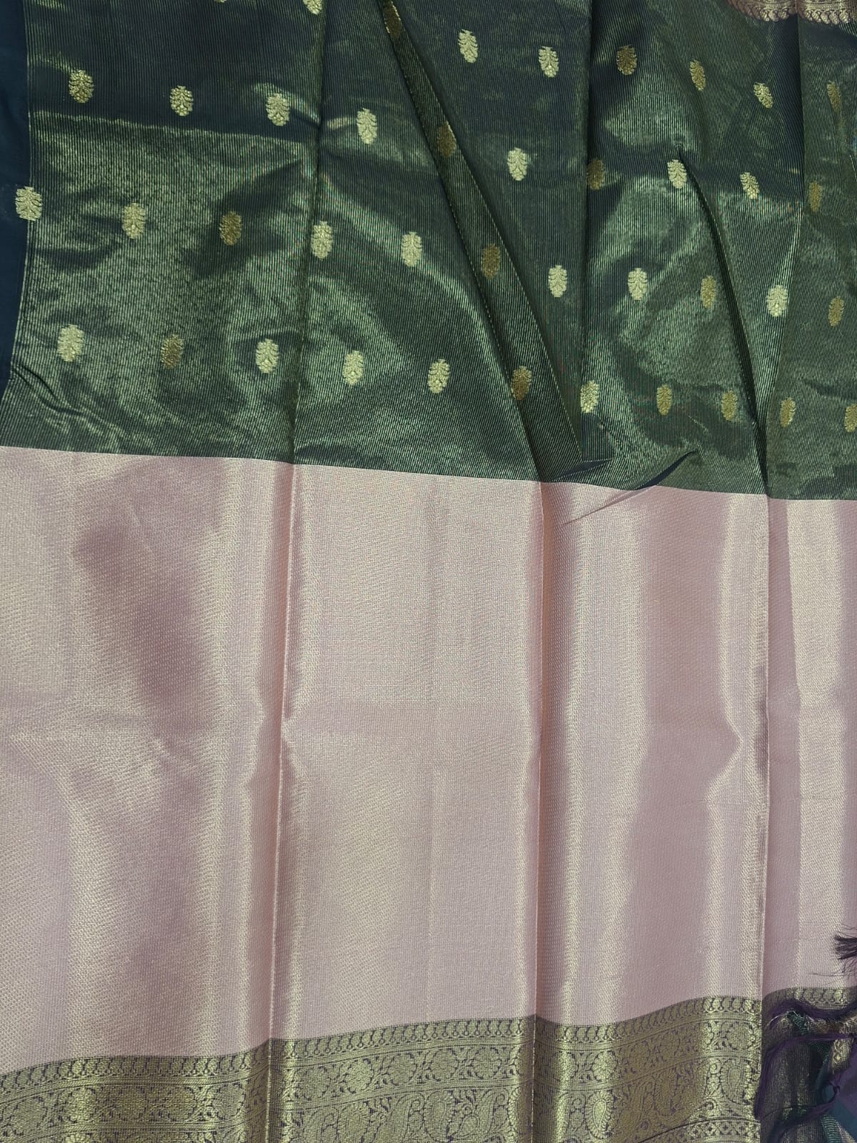 banarasi half and half soft silk saree 101