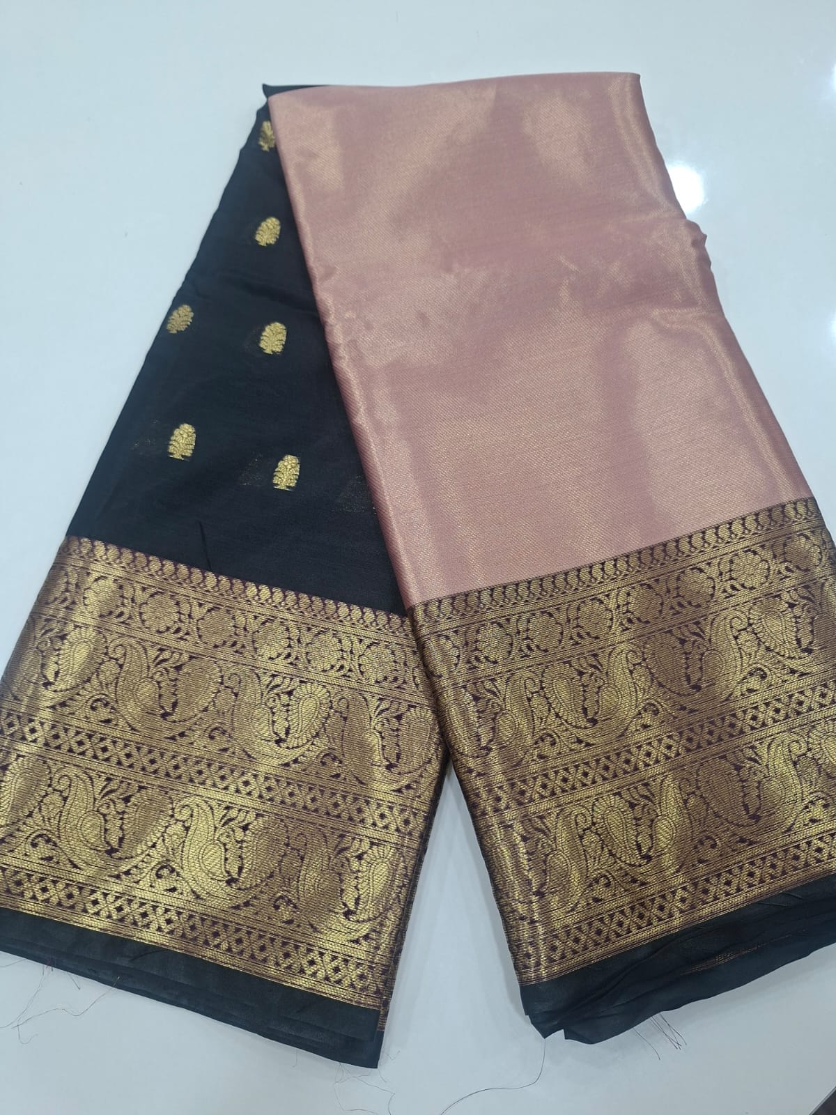 banarasi half and half soft silk saree 101