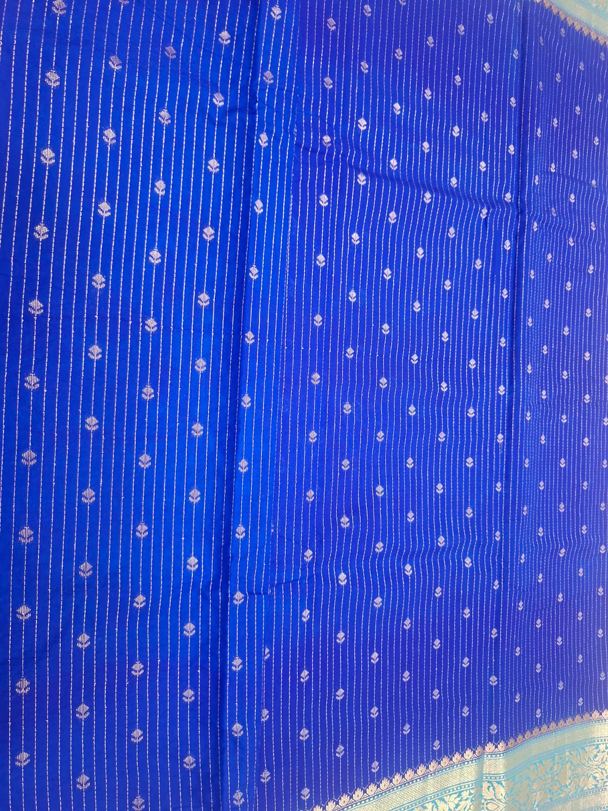 blue  soft silk saree 101