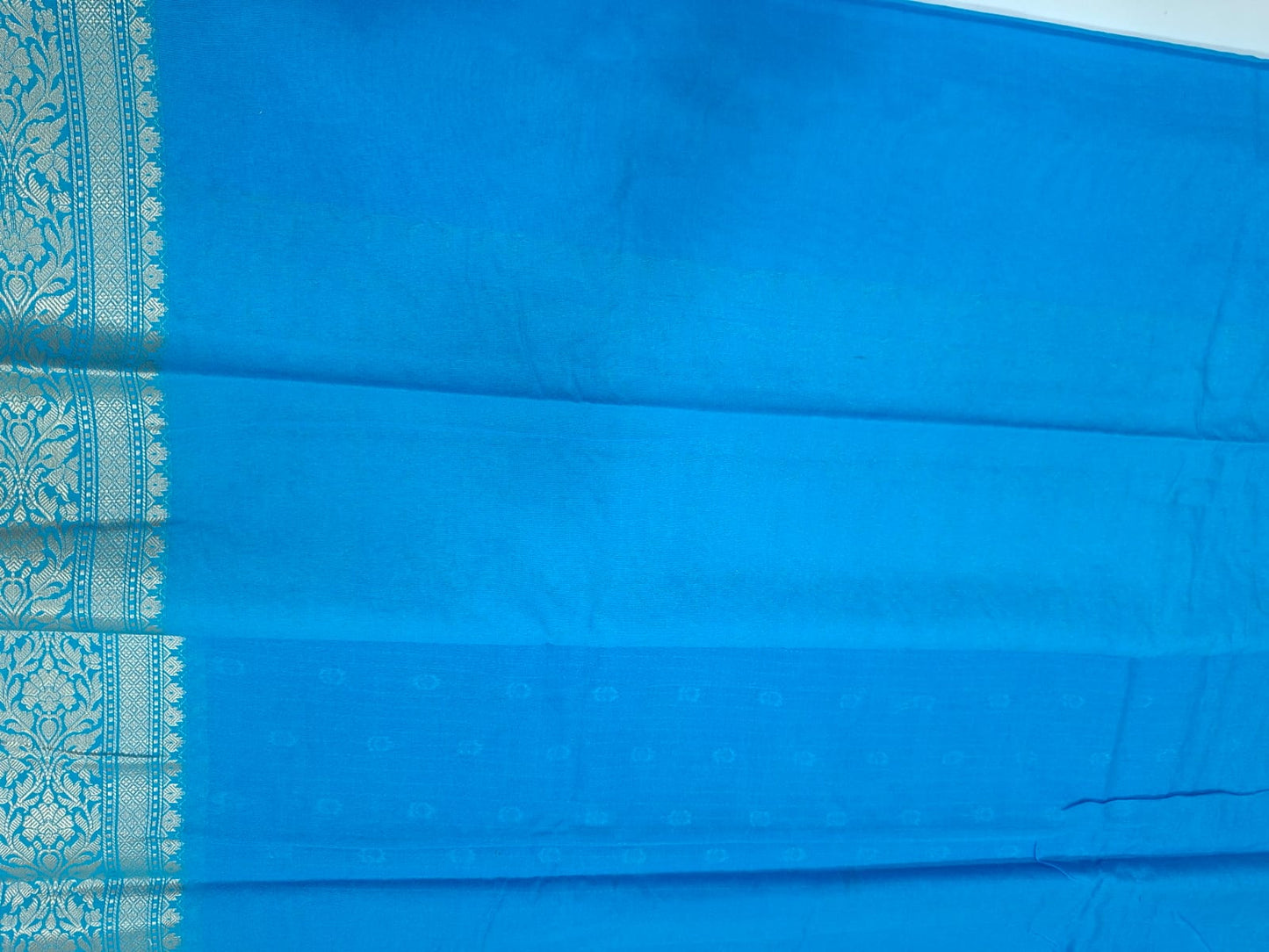 blue  soft silk saree 101