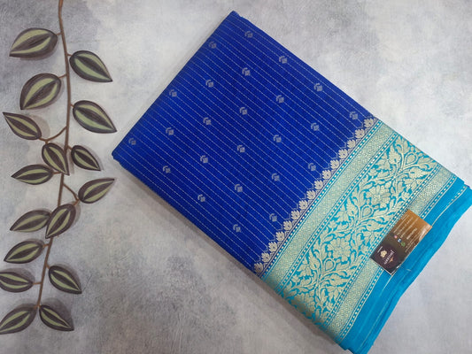 blue  soft silk saree 101