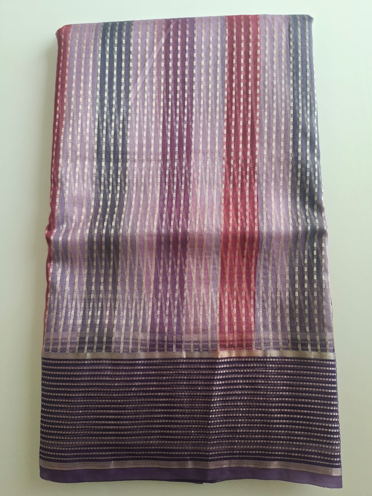 blue multicolour line tissue sraee