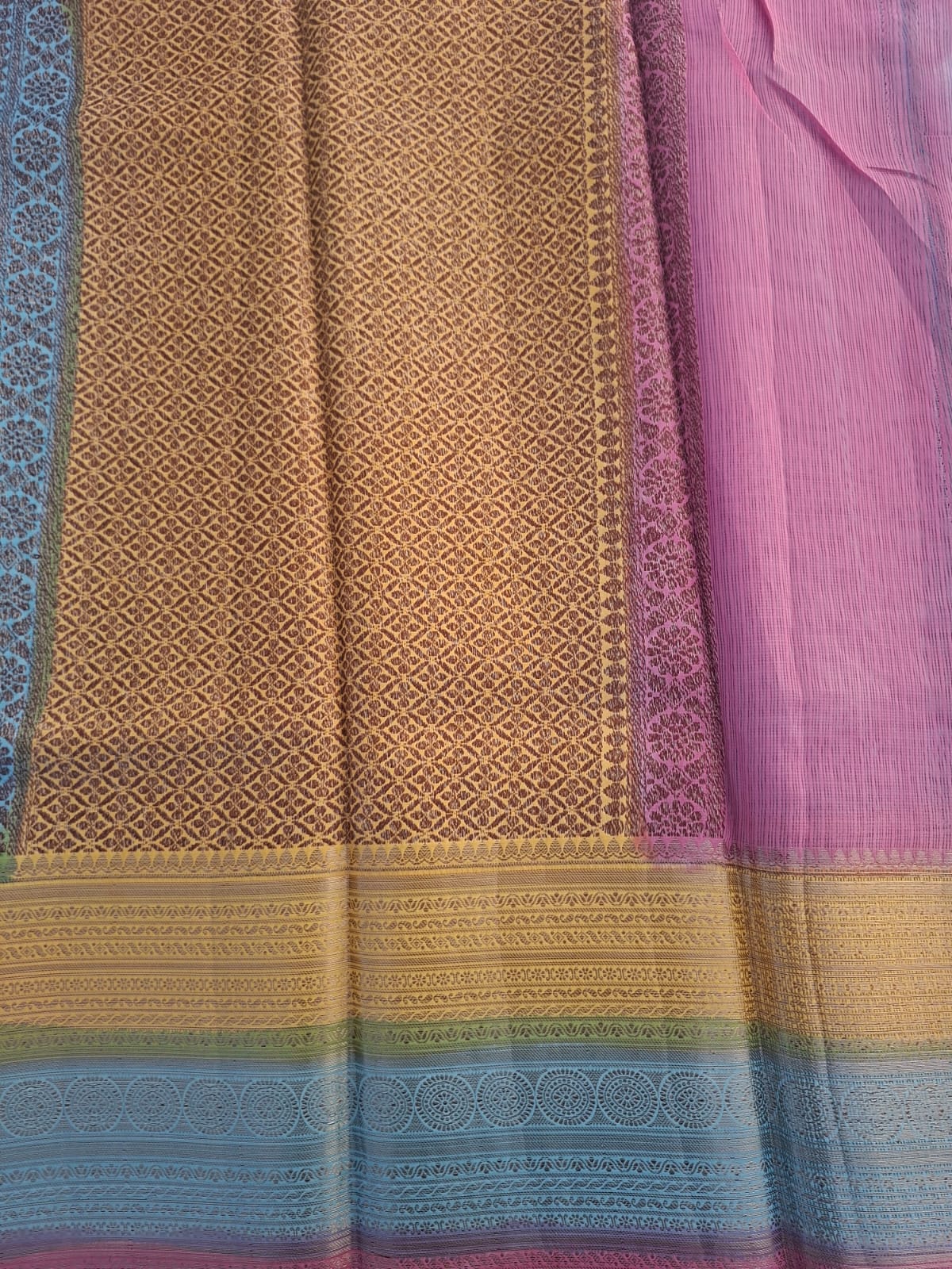 Blue semi kota saree