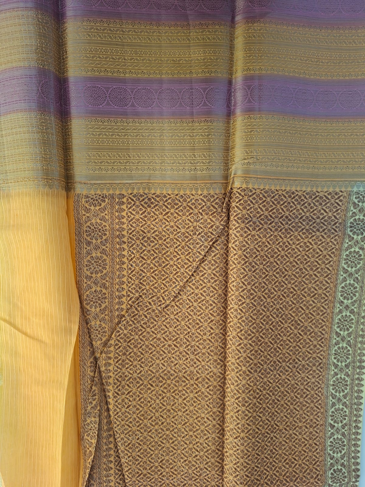 Blue semi kota saree