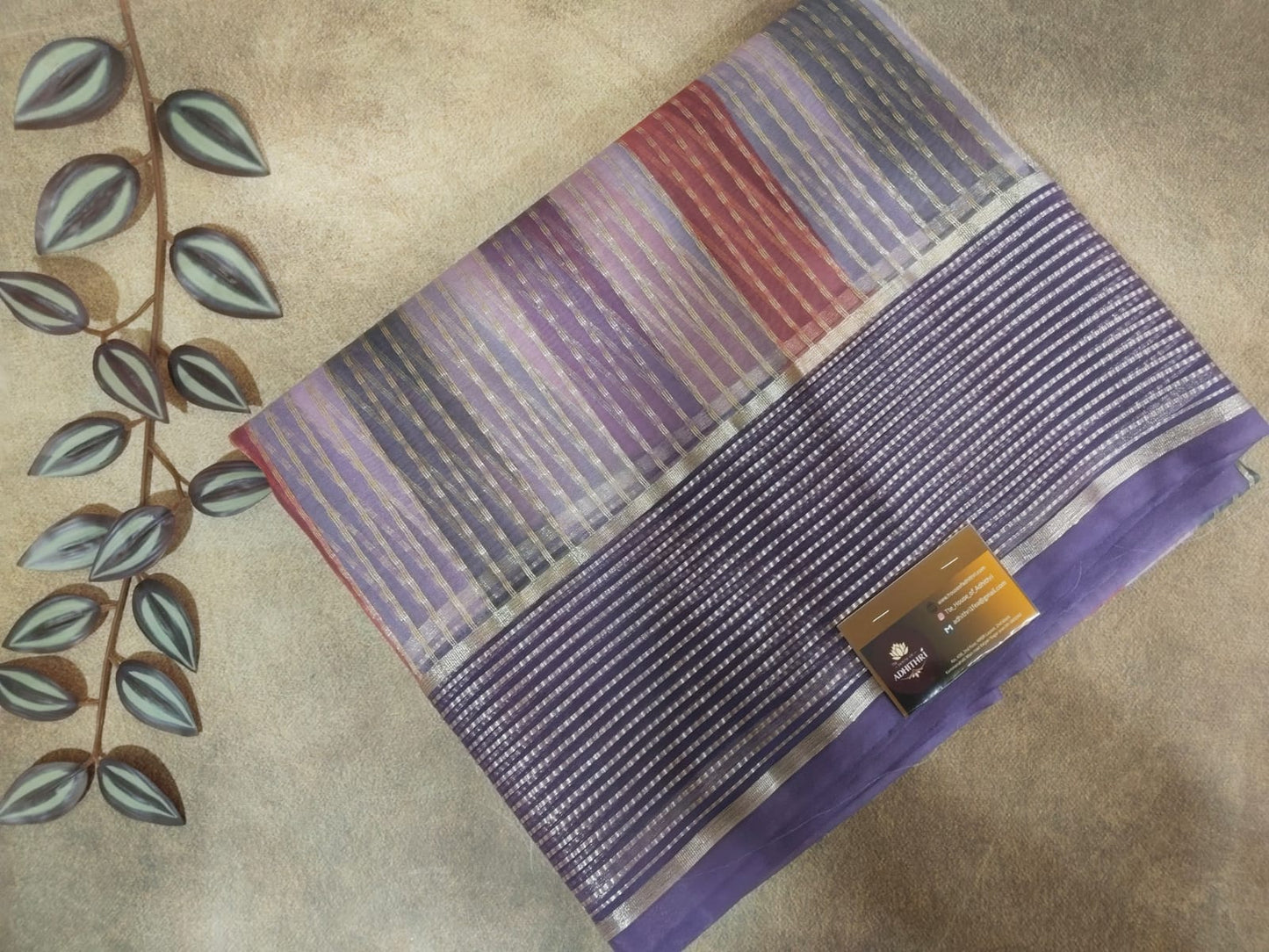 blue multicolour line tissue sraee