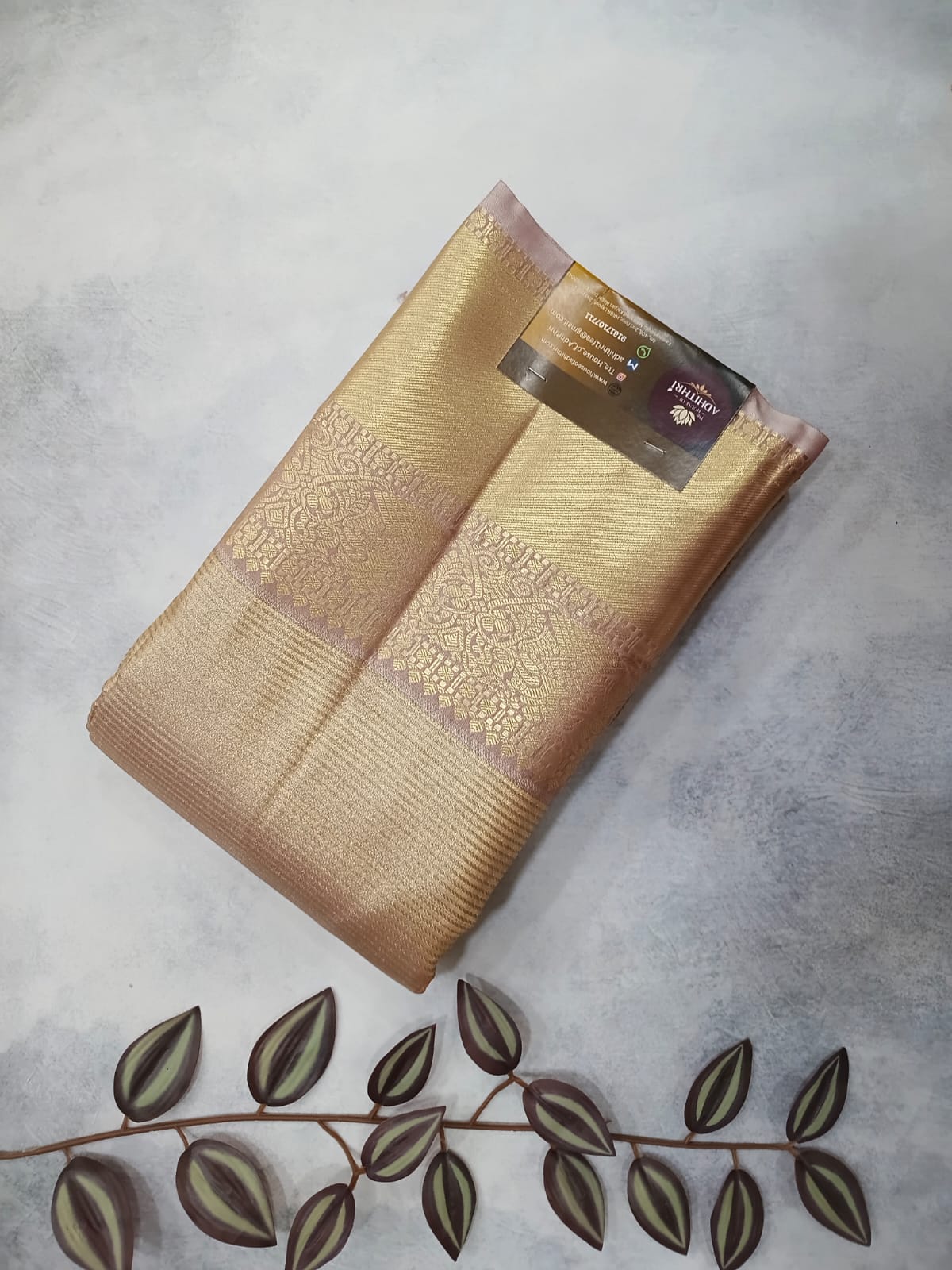 lavender light with line semi silk saree
