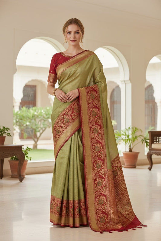 pure tissue kanchi saree 101