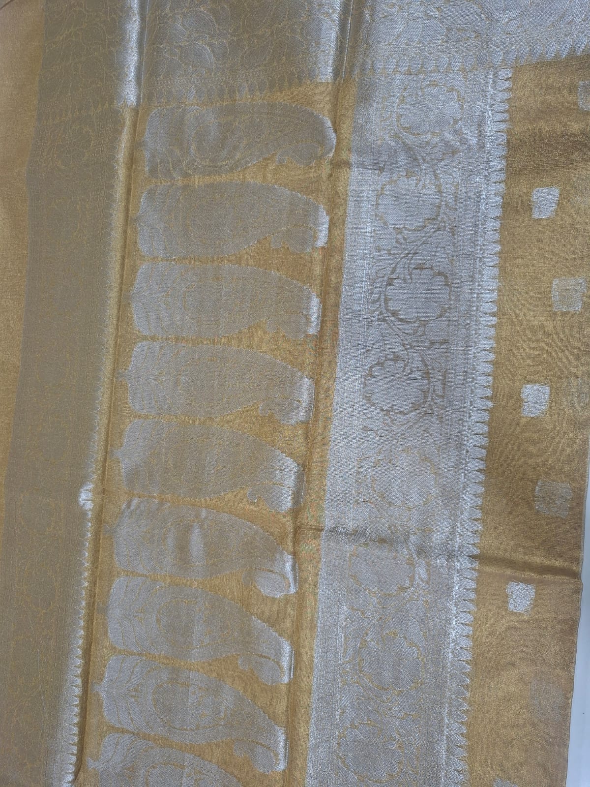 gold tissue saree 101