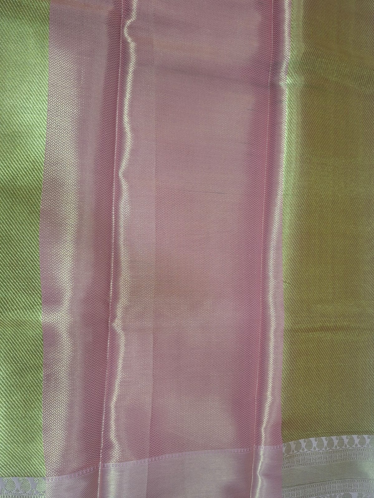 gold tissue with pink border 101