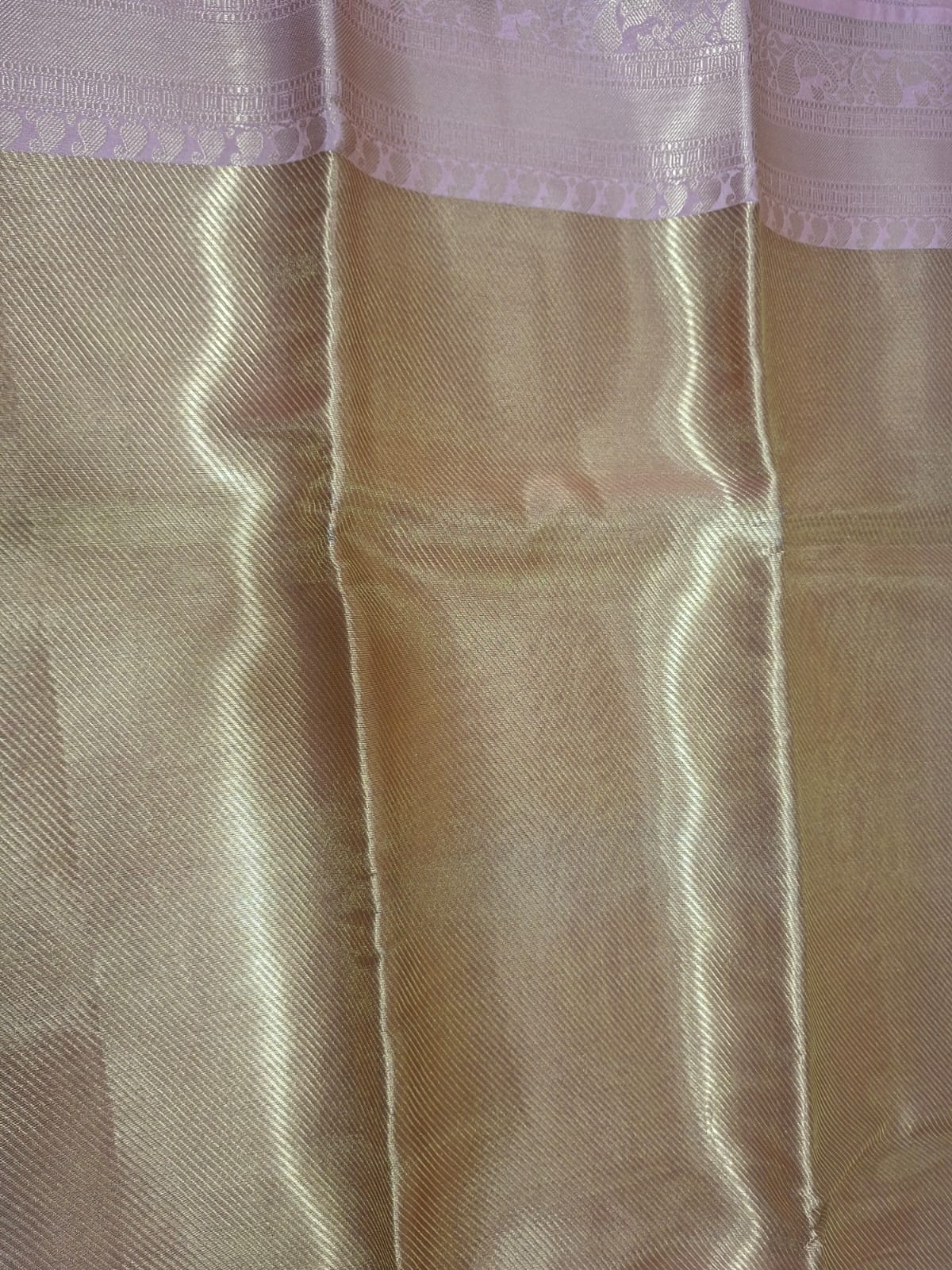gold tissue with pink border 101