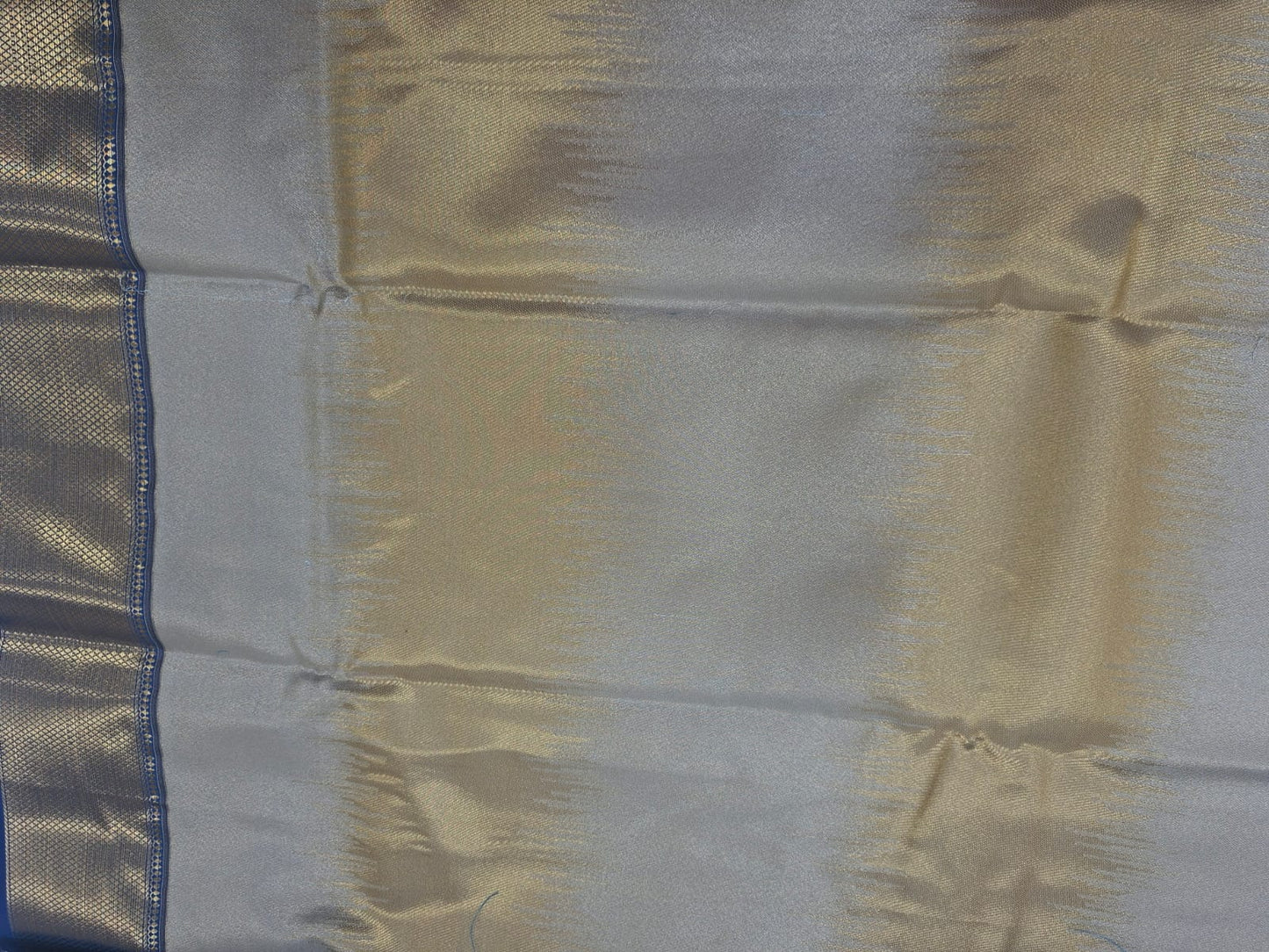 gold multicolour kanchi border saree