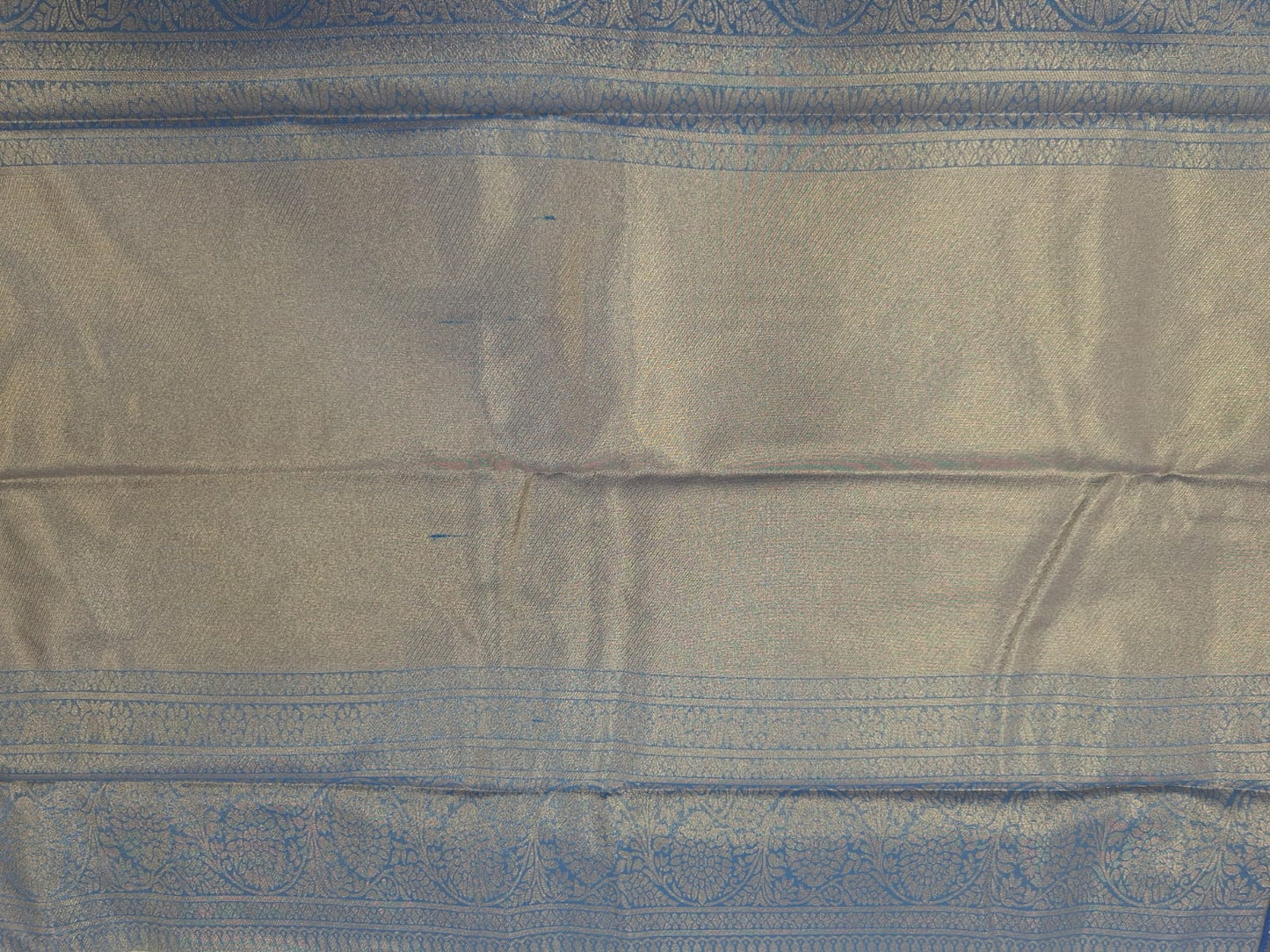 gold multicolour kanchi border saree