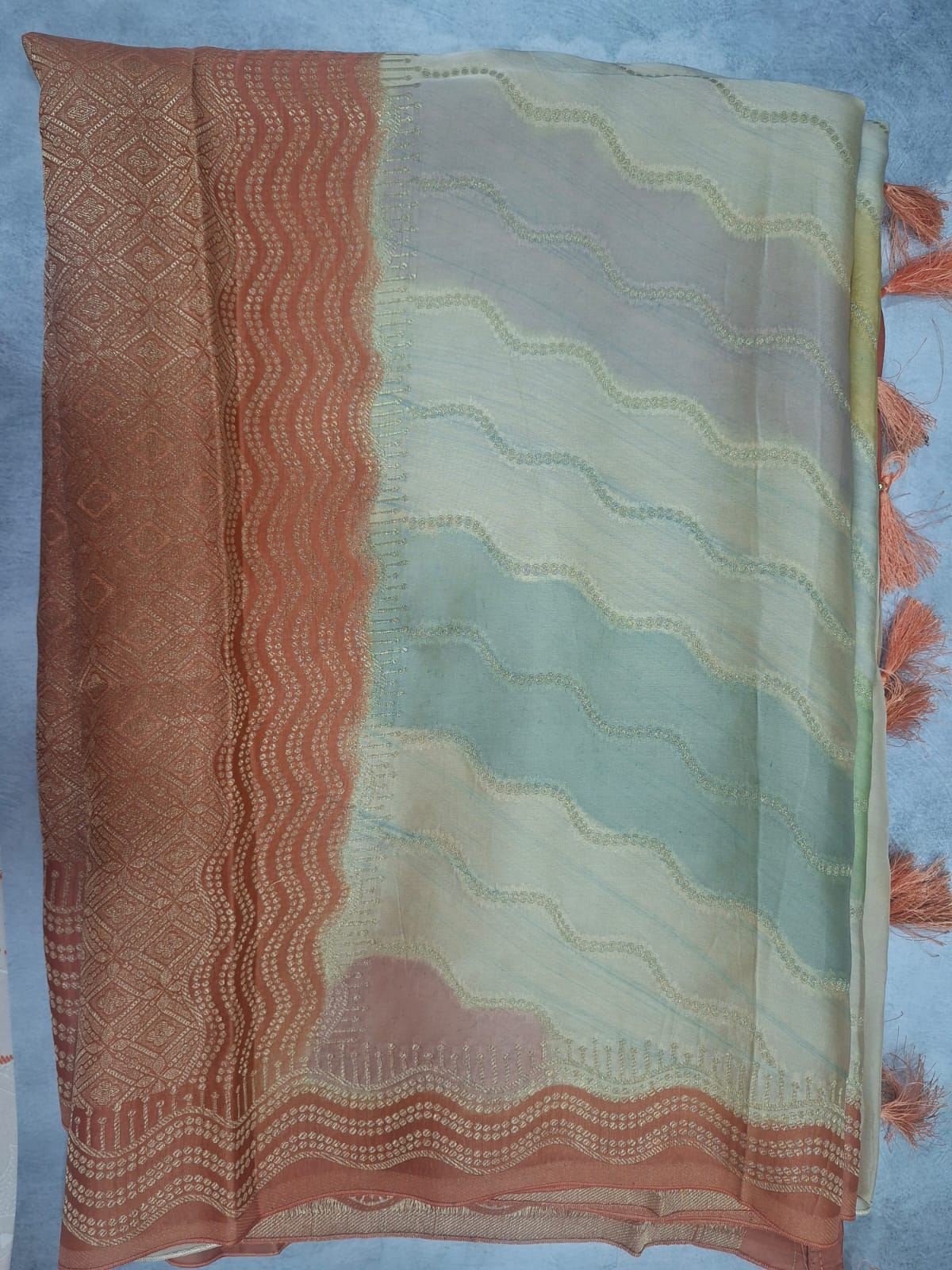 multicolour georgette saree 101