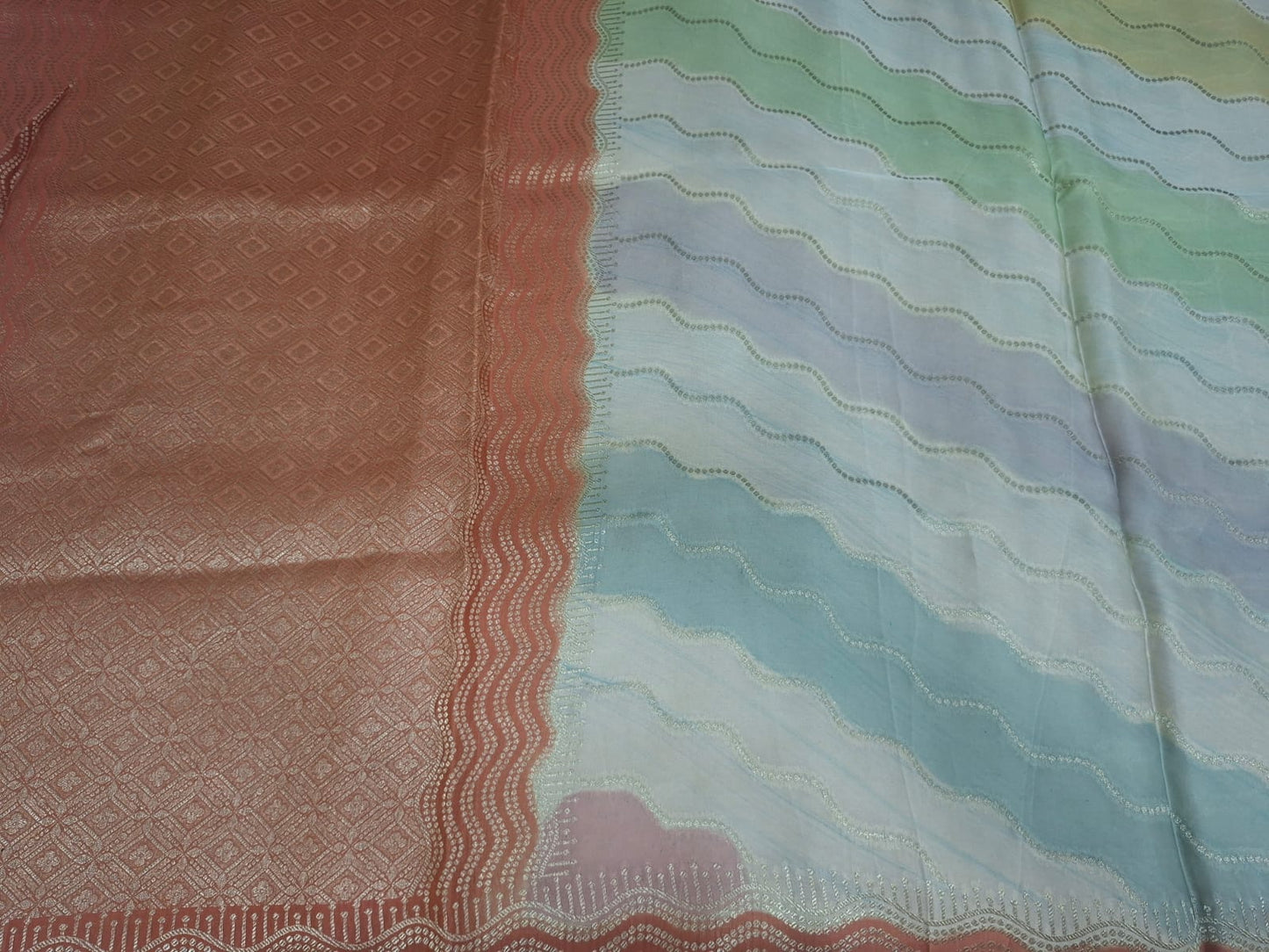 multicolour georgette saree 101