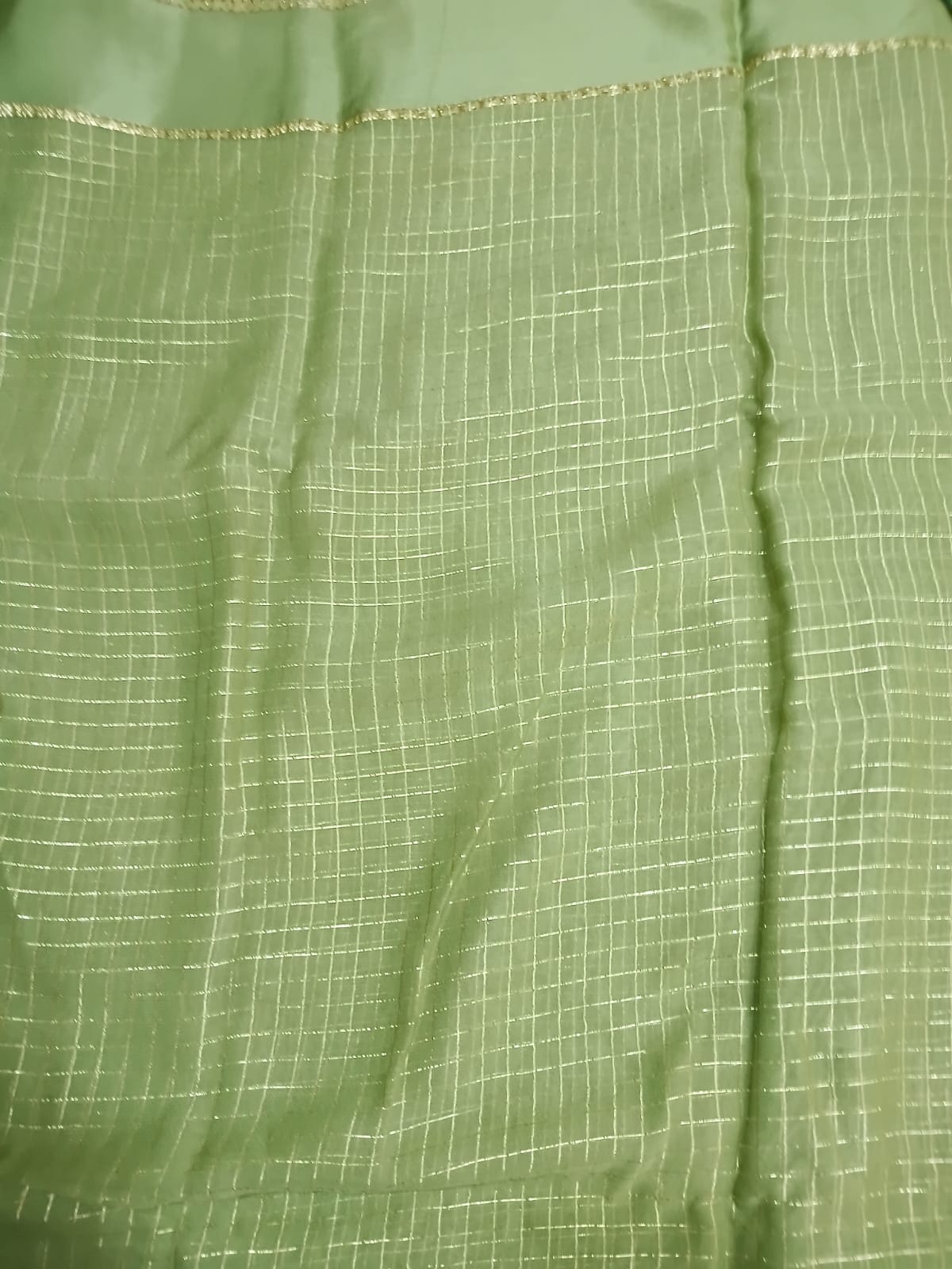 viscose georgette satin border-mahendi