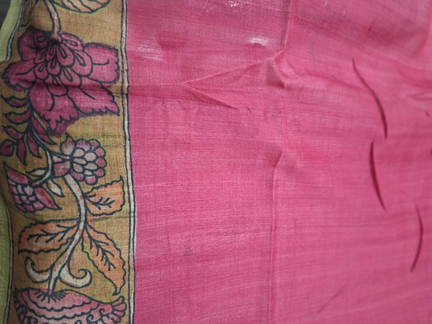 tussur with digital print karamkari saree 101