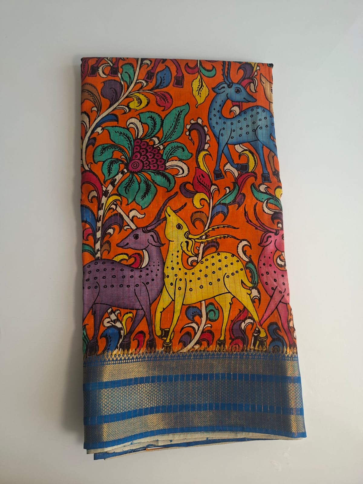 pen kalamkari with hand painted