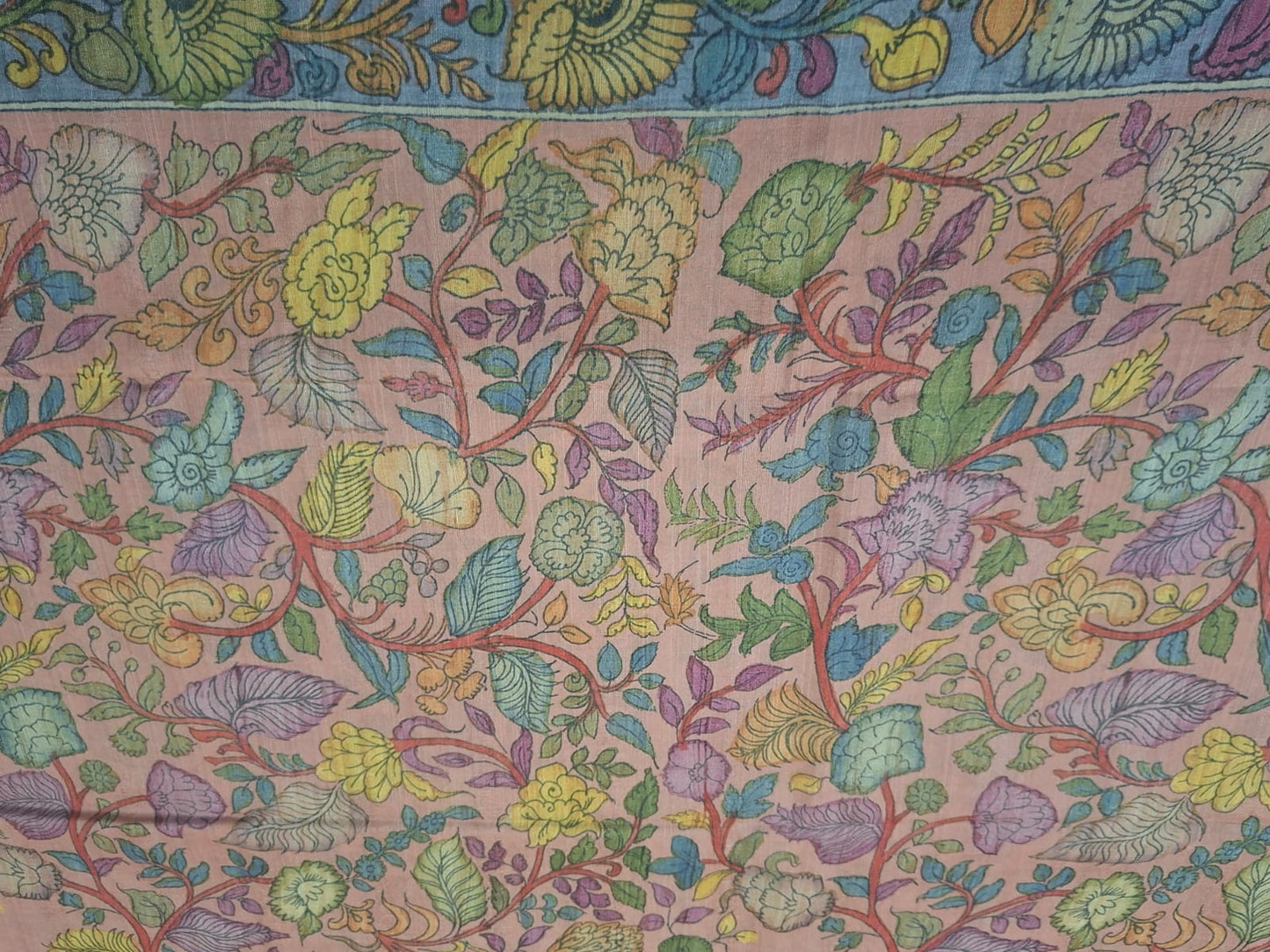 pen kalamkari with digital print 103