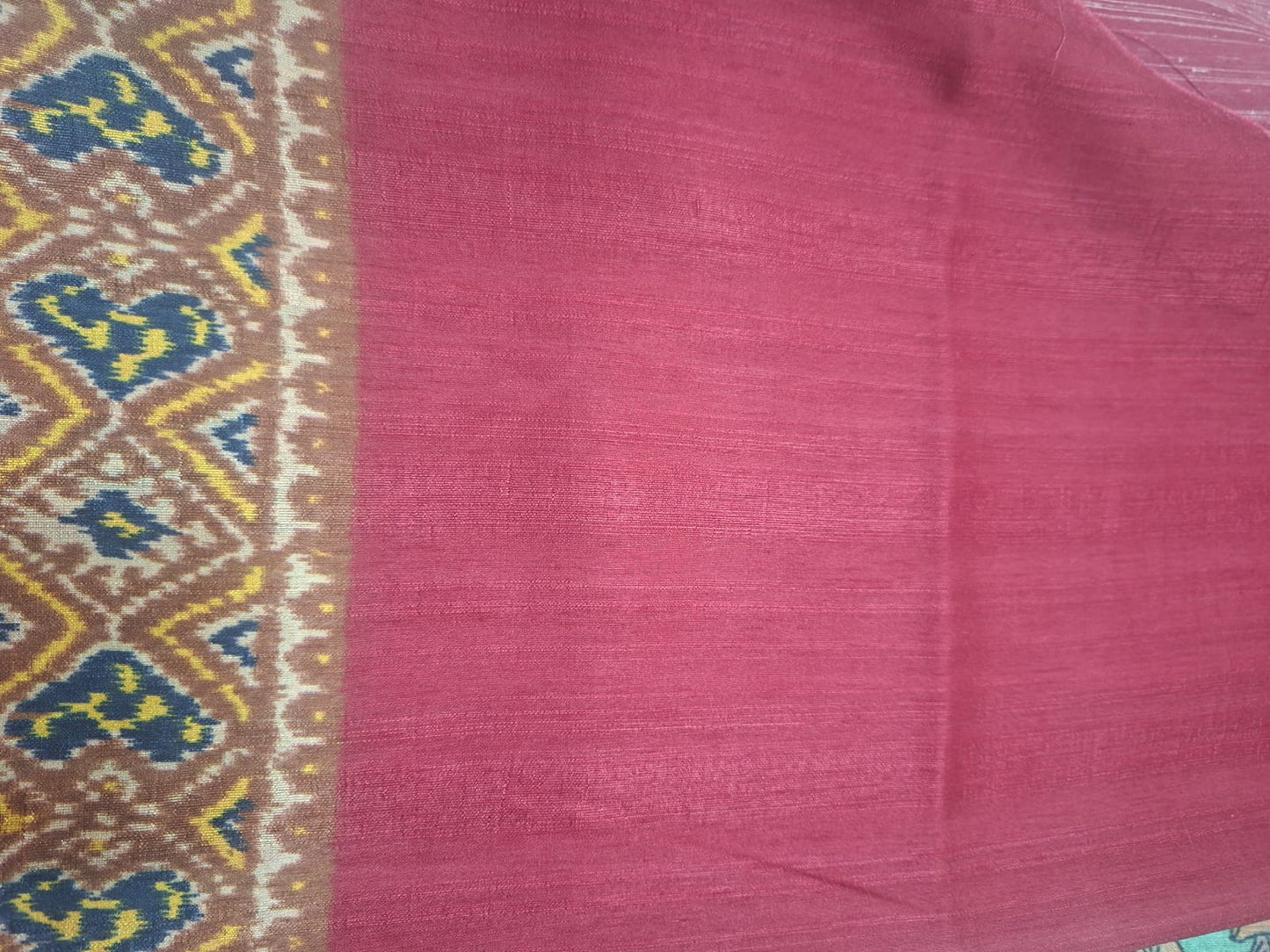 tussur with digital print kalamkari 102