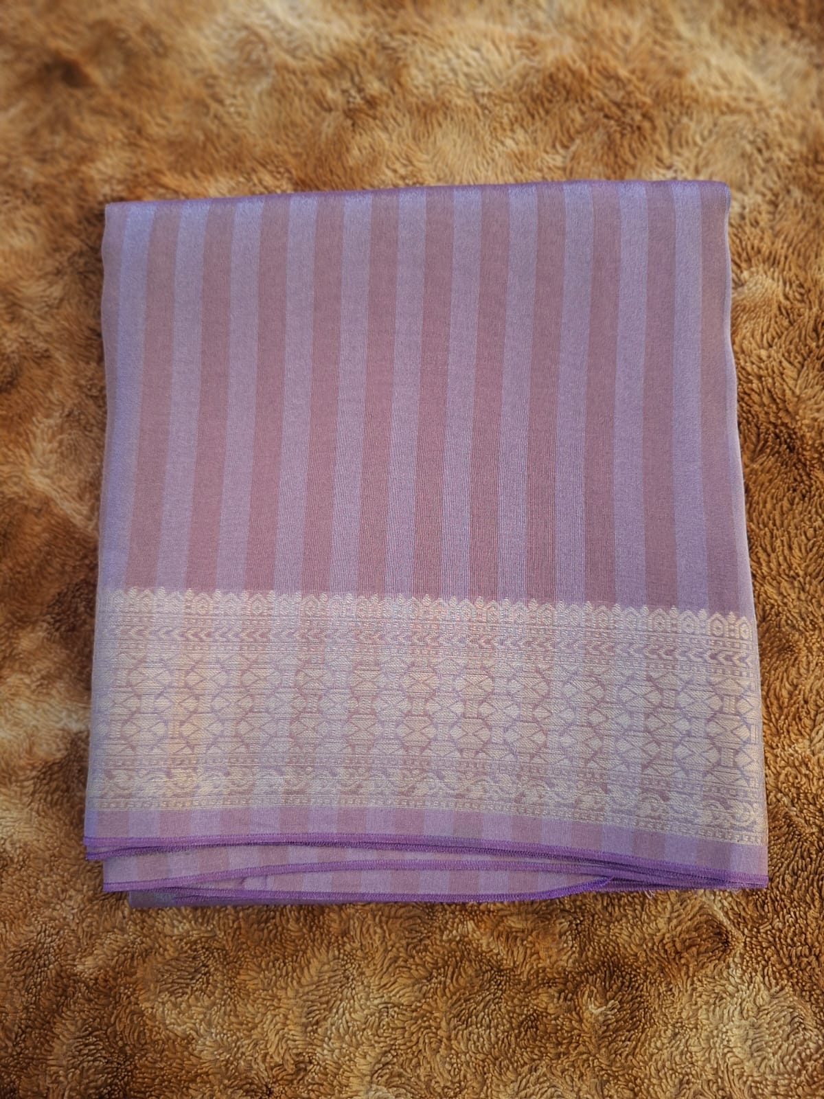 lavender soft  tissue silk saree