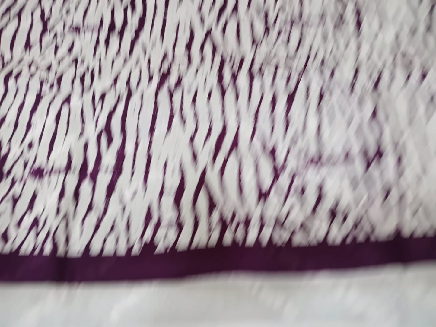 purple  mul-mul bagru cotton saree
