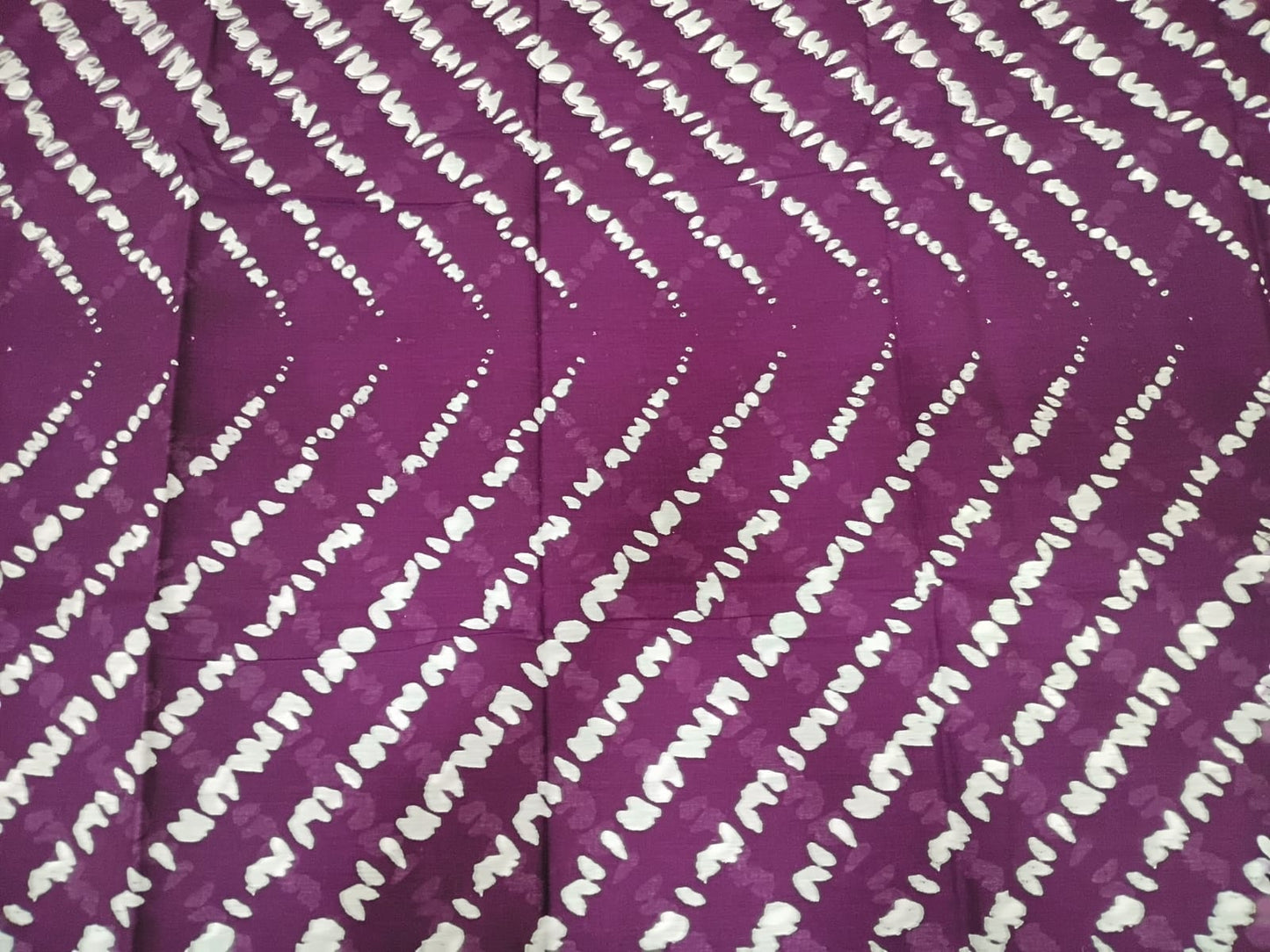 purple  mul-mul bagru cotton saree