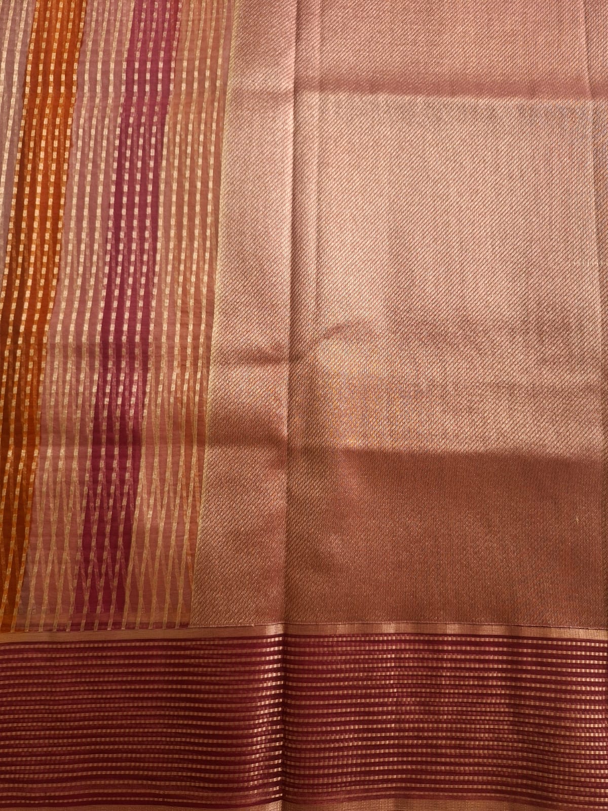 pink multicolour line tissue sraee