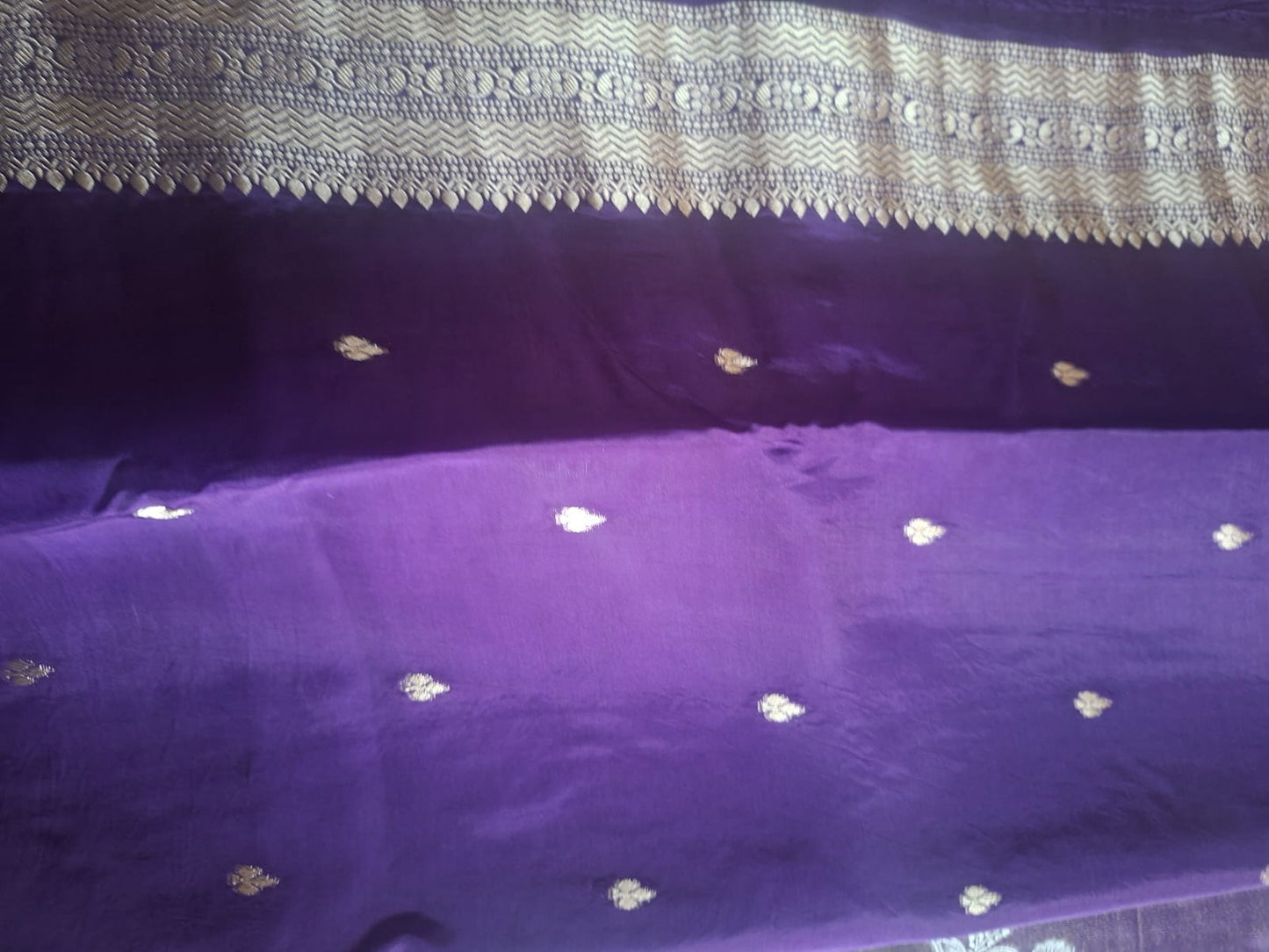 purple meena soft tissue stripes saree