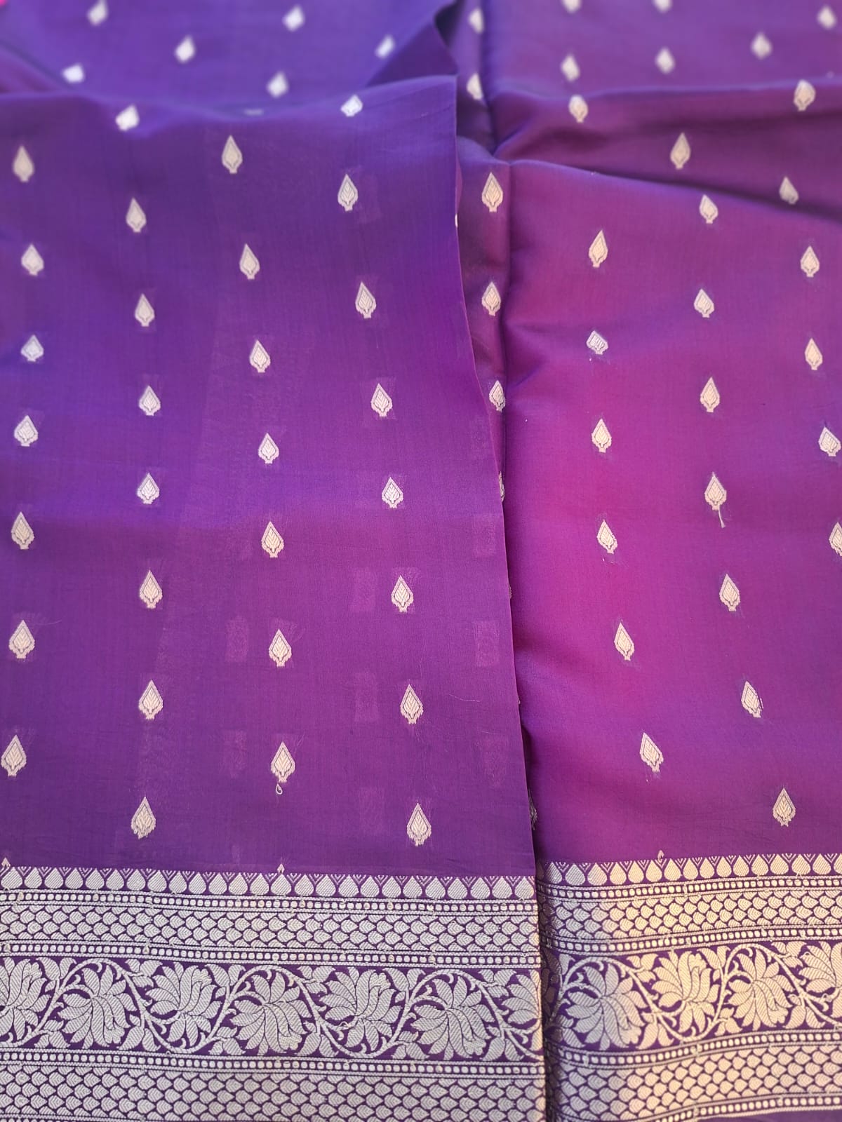 rani pink katan raw mango silk kadwa saree