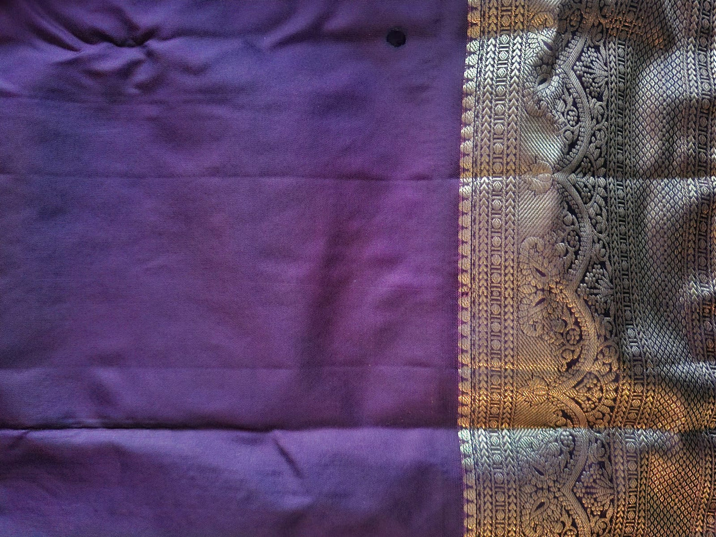 rust orange semi kanchi saree 102