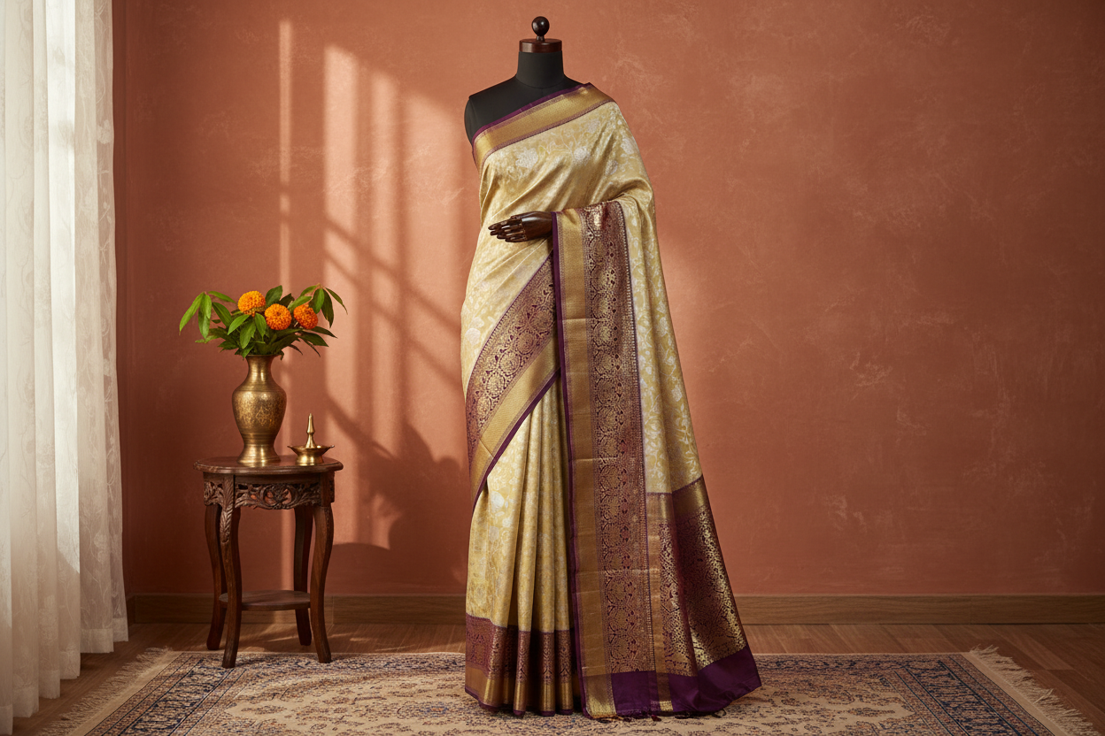 Semi Kanchi Saree Product Image