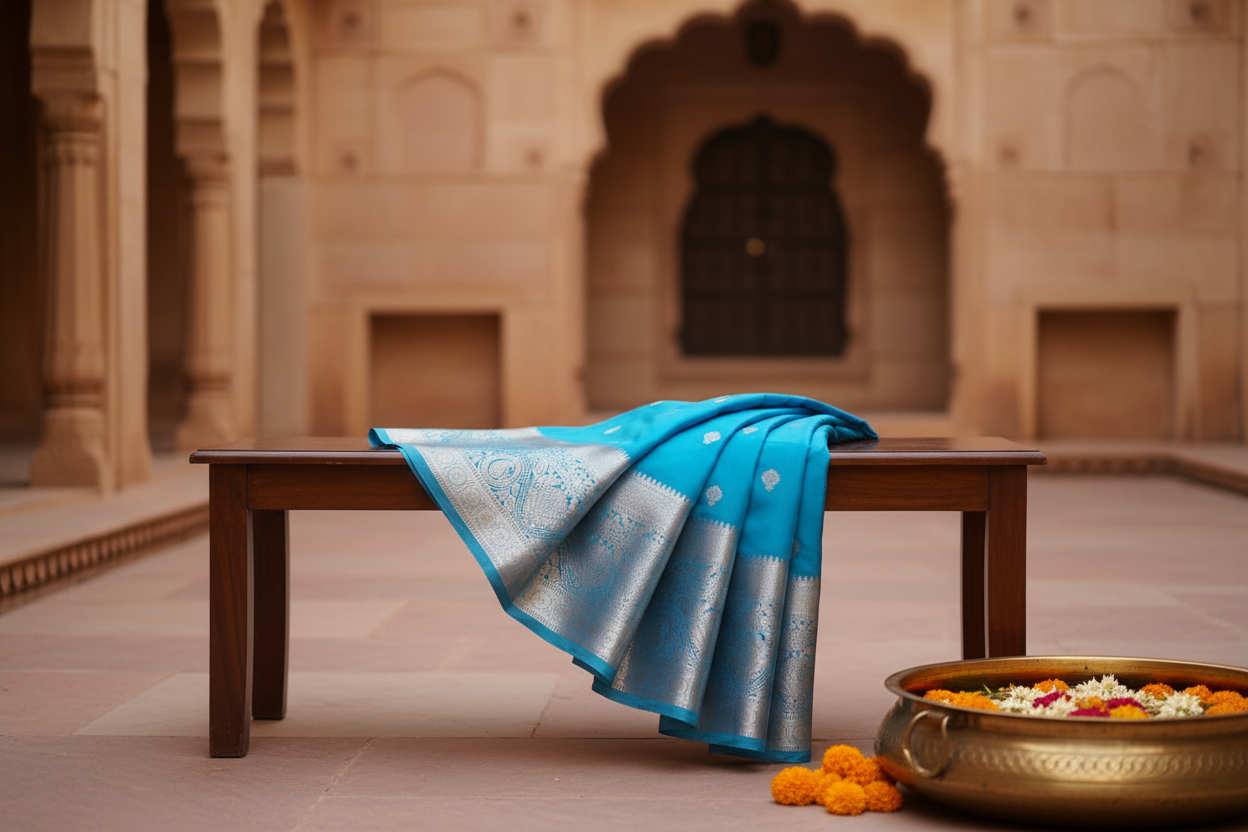 Semi Silk Saree Product Image
