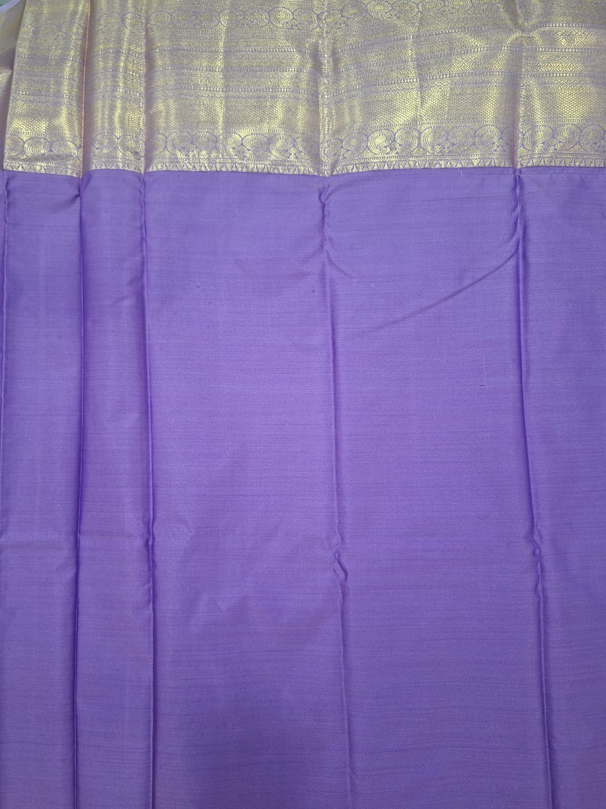lavender semi  silk saree