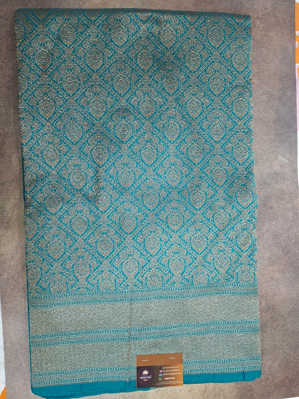 green banaras tanchive brocade saree