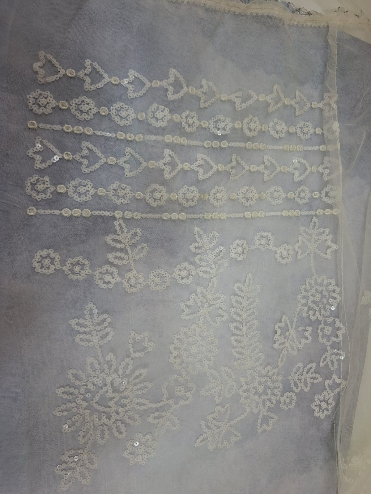 white net heavy embroidery