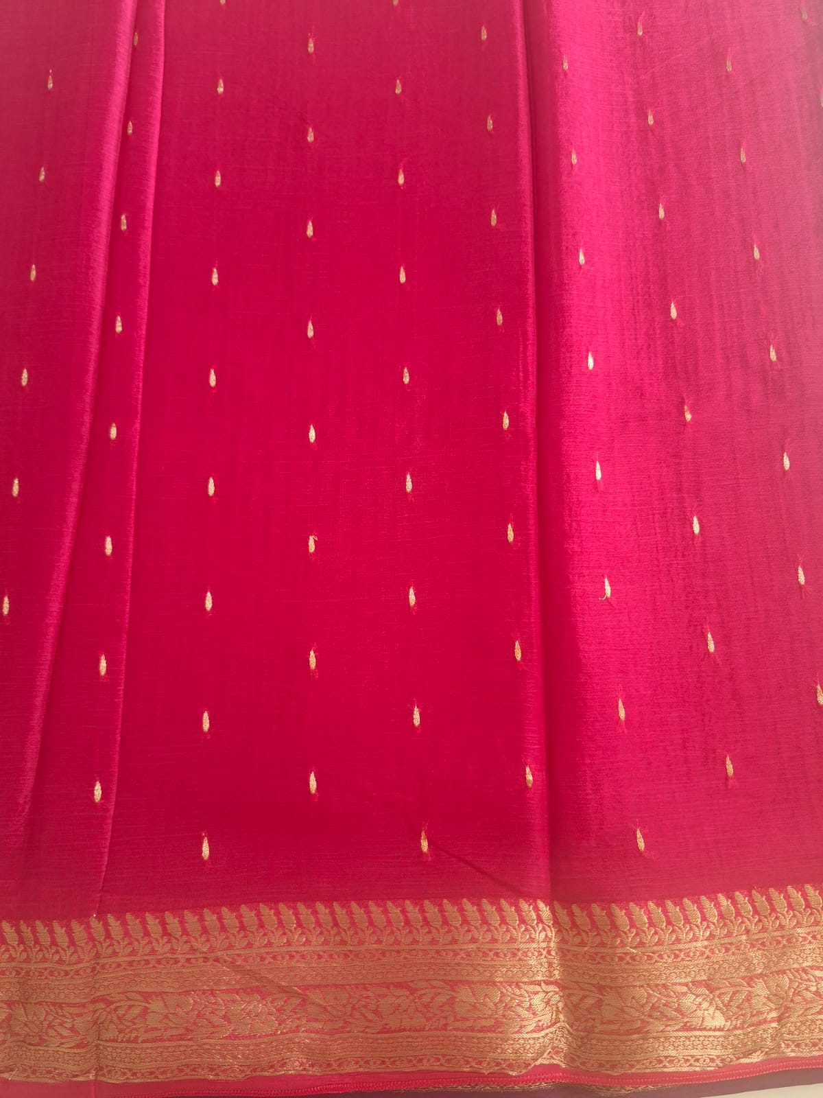 purple copper zari border semi georgette tikki saree 1